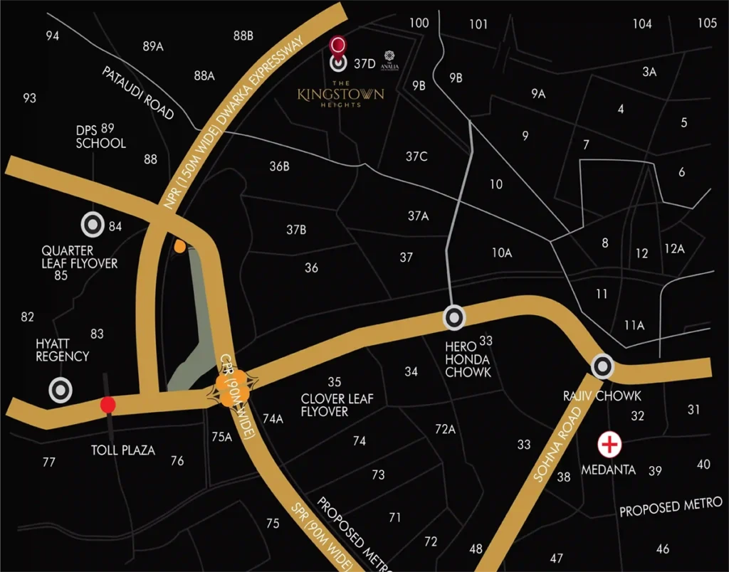 Navraj - The Kingstown Heights Location Map