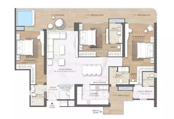 Smartworld The Edition Size - 2945 sq.ft*